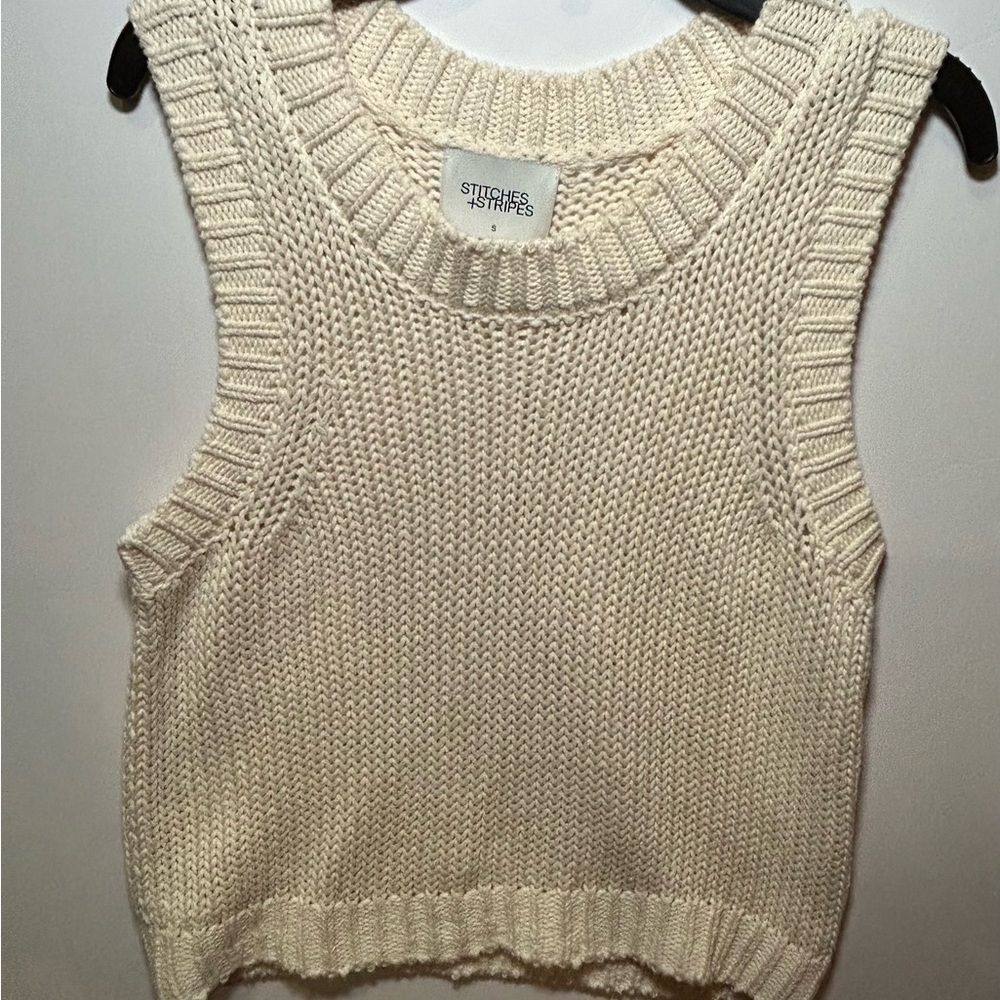 STITCHES & STRIPES REVOLVE
Madison Tank In Chalk - Picture 5 of 7